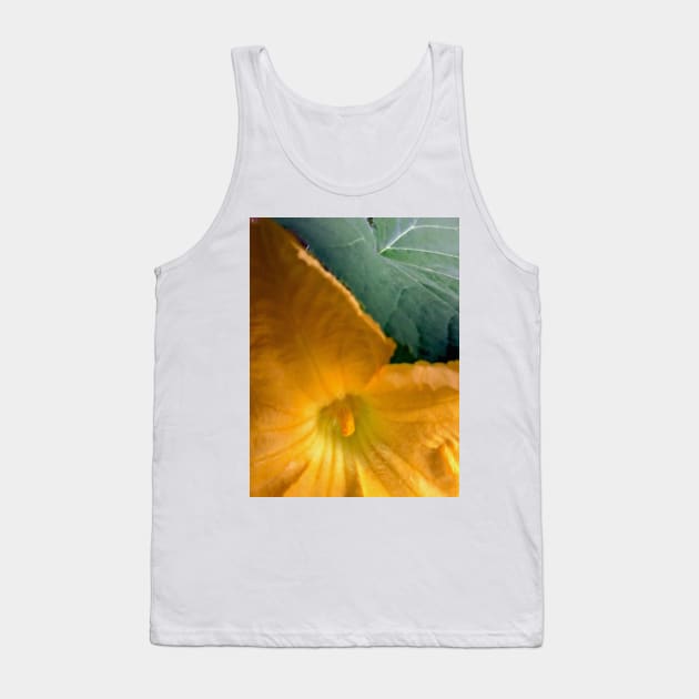 Pumpkin Blossom & Foliage Tank Top by Hajarsdeco